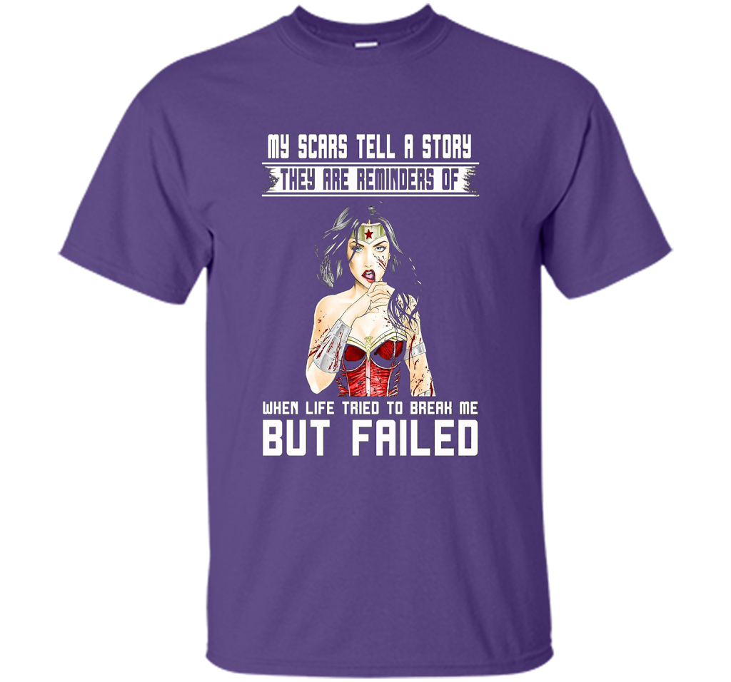 Women's My Scars Tell A Story They Are A Reminder Shirt cool shirt Purple