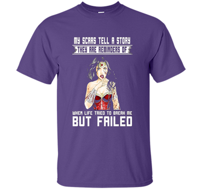 Women's My Scars Tell A Story They Are A Reminder Shirt cool shirt Purple