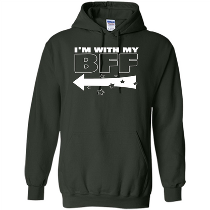 BFF Left T-shirt I'm With My BFF Forest Green