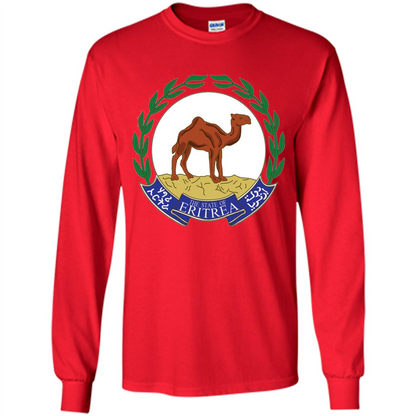 Eritrea Emblem T-shirt National Heritage Pride Red