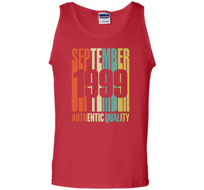 Retro Sept 1999 T-Shirt 18 yrs old Bday 18th Birthday T-shirt Red