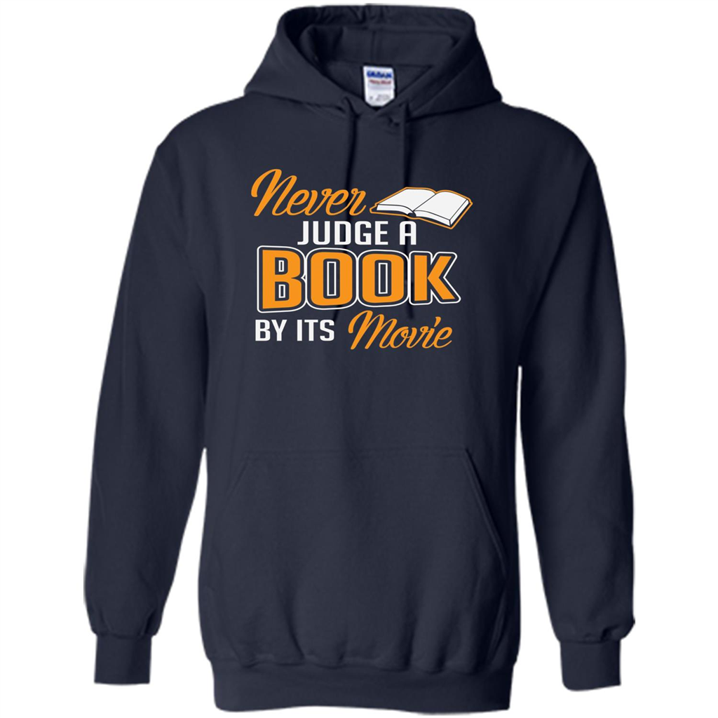 Book Reader T-shirt Never Judge A Book By It's Movie T-shirt Navy