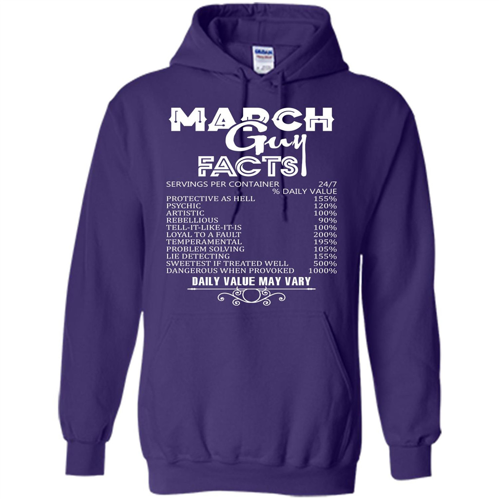 March Guy Facts T-shirt Purple