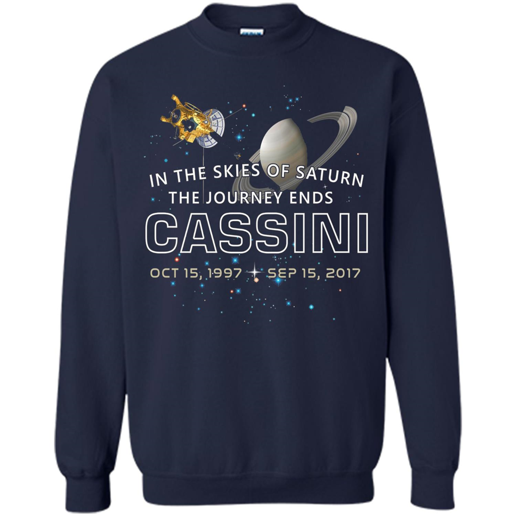 Cassini Spacecraft End Of Mission At Saturn T-shirt Navy