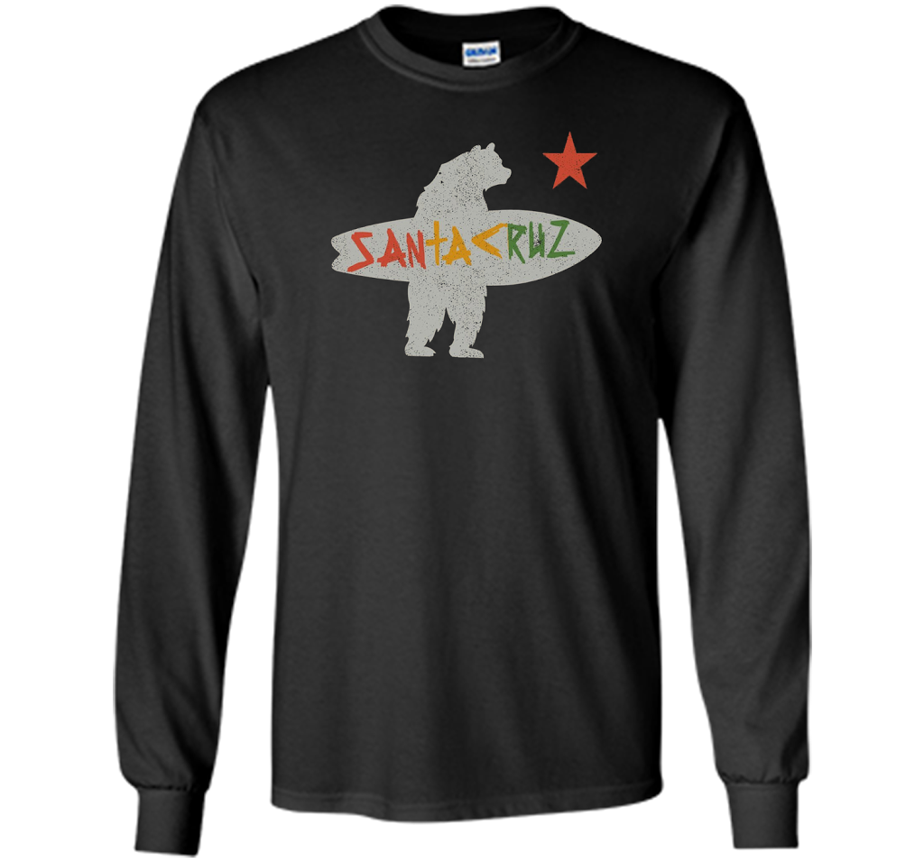 Santa Cruz Surf Bear Rockport Texas T-shirt Black