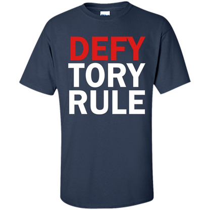 Defy Tory Rule T-shirt Navy