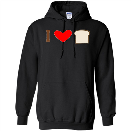 I Love White Bread T-shirt Black