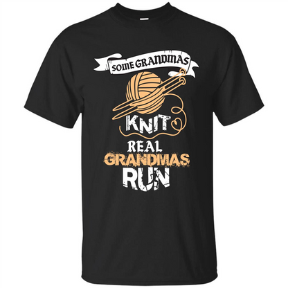 Nana T-shirt Some Grandmas Knit Real Grandmas Run T-shirt Royal
