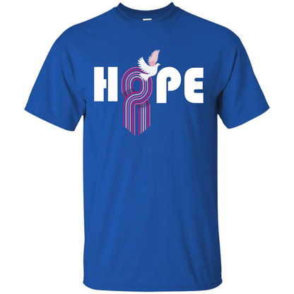 Cancer Awareness T-shirt Hope Royal