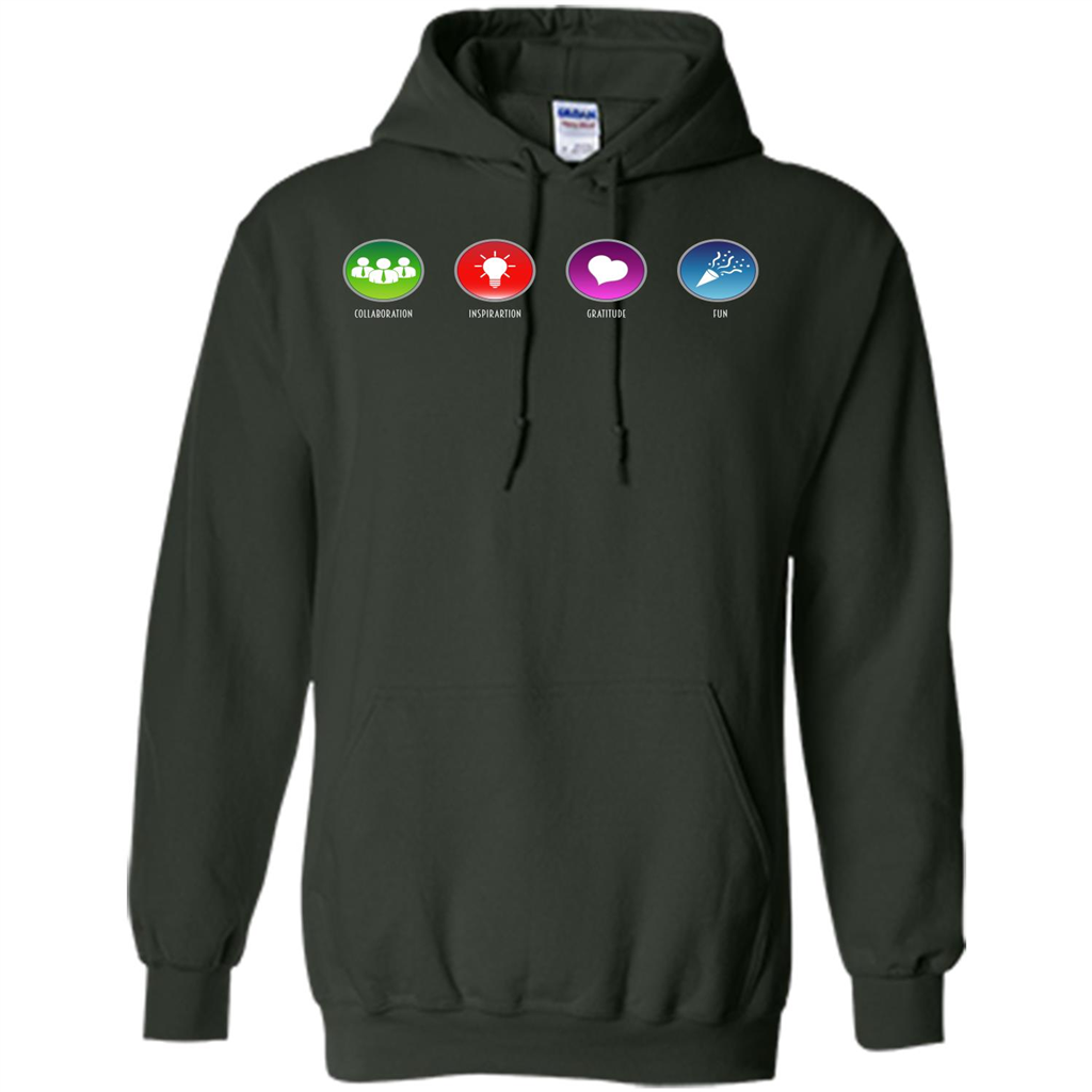 Values Icons T-shirt Forest Green