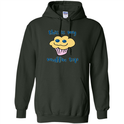 Baking T-shirt Funny This Is My Muffin Top T-Shirt Forest Green