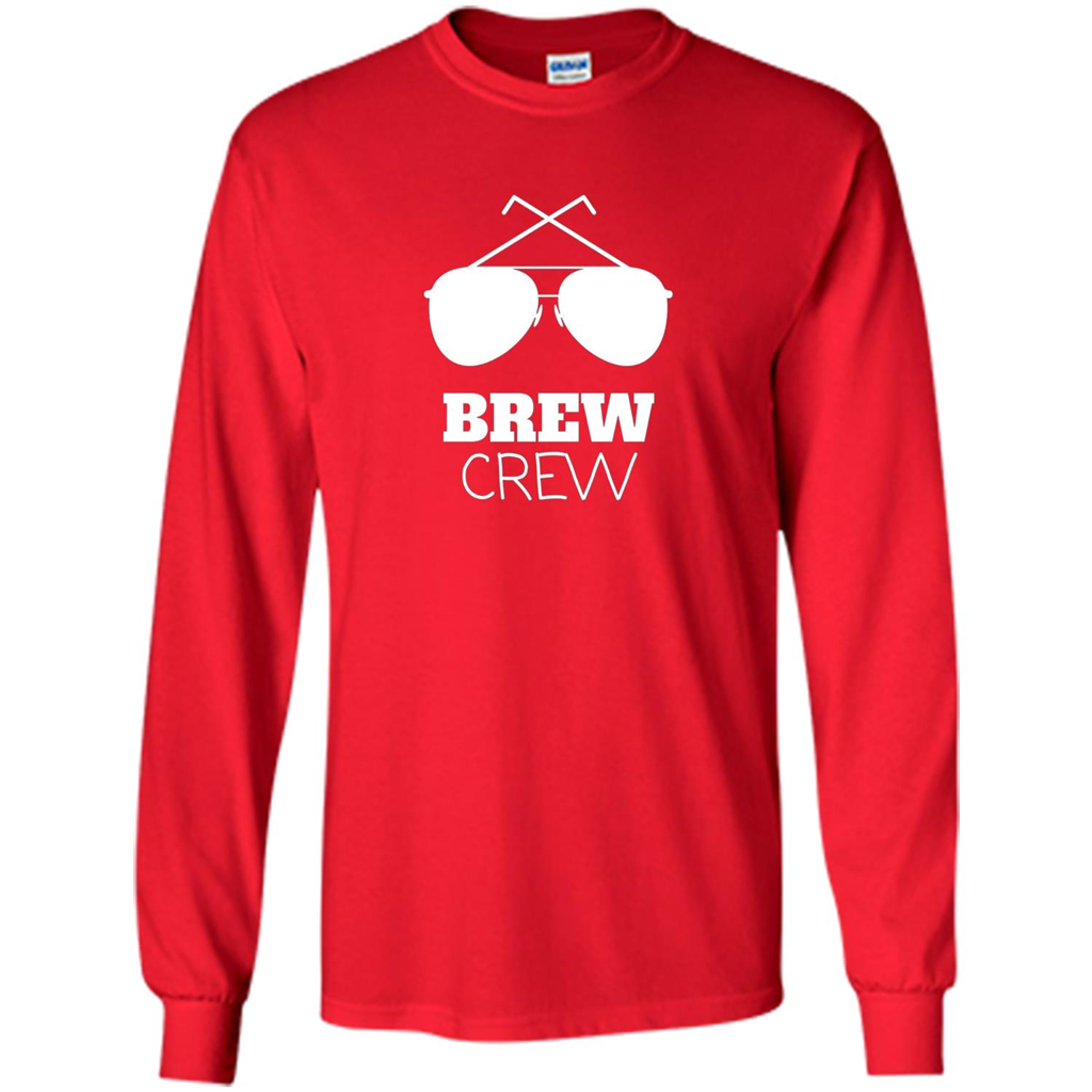 I'm The Brew Crew Groom Wedding Male T-Shirt Red
