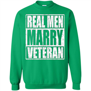 Real Men Marry Veteran T-shirt Veteran's Husband