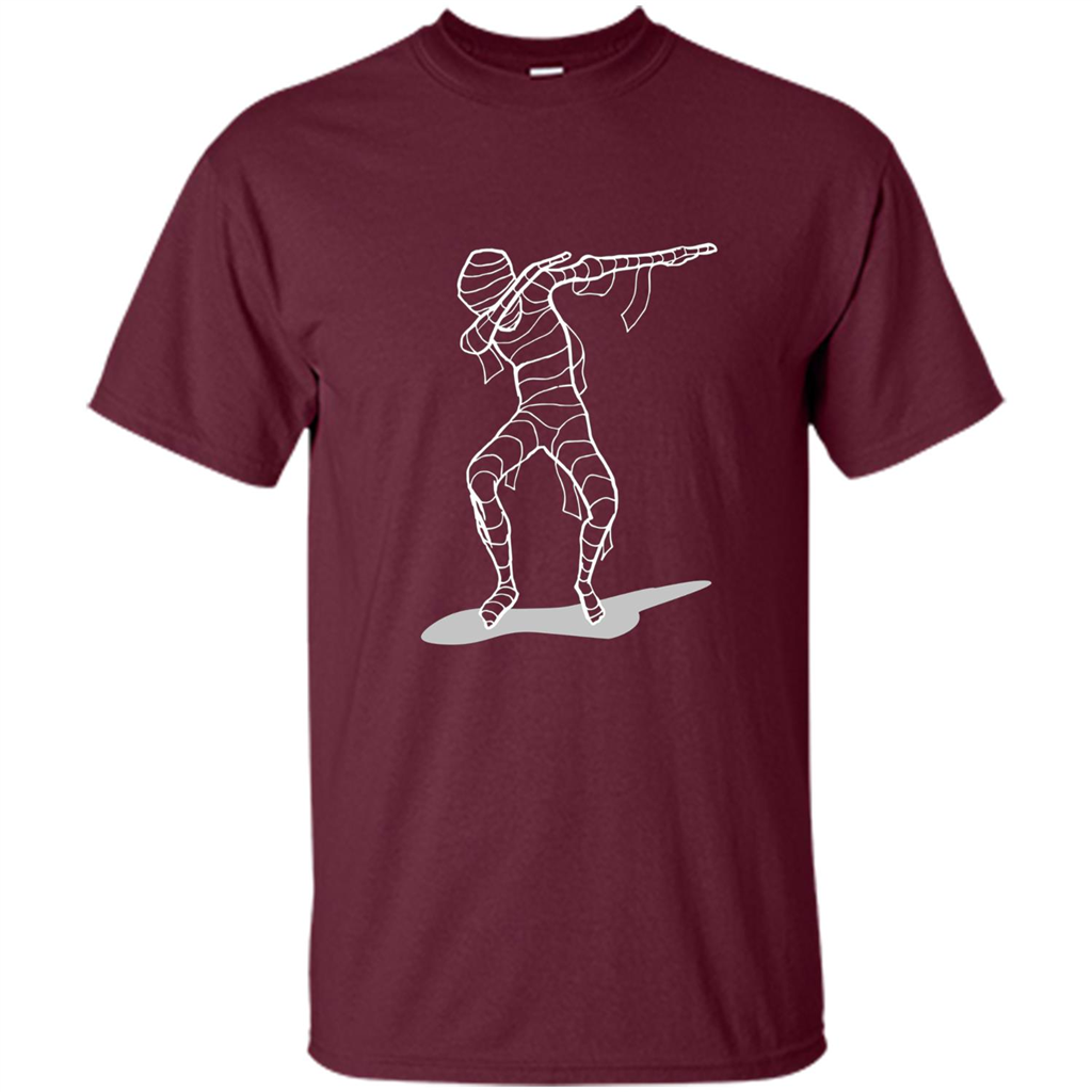 Dab Halloween T-shirt Hip Hop Dabbing Dancer T-shirt Maroon
