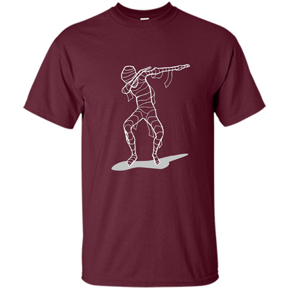 Dab Halloween T-shirt Hip Hop Dabbing Dancer T-shirt Maroon