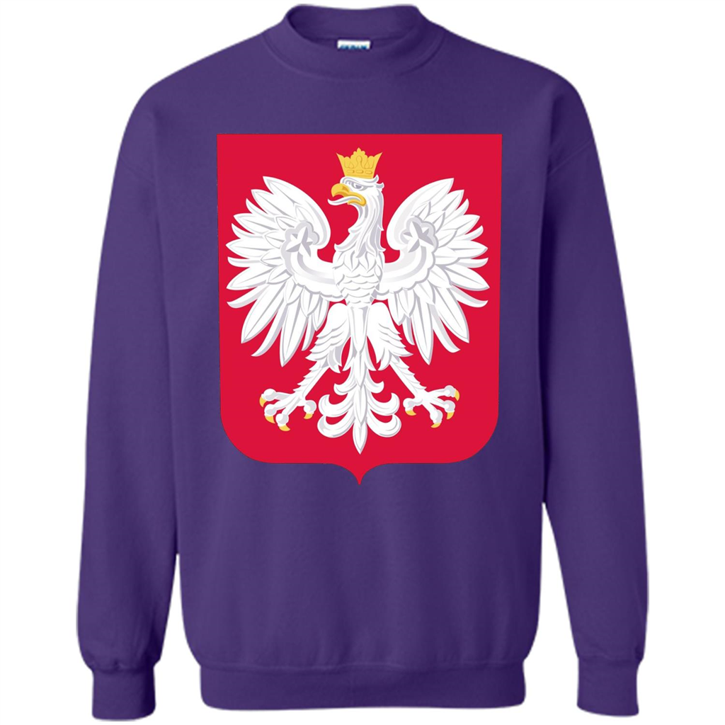 Polish Eagle T-shirt Polska Poland T-shirt Purple