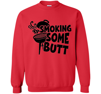 Funny Smoke Some Butt BBQ Barbeque Grilling T-Shirt shirt Red