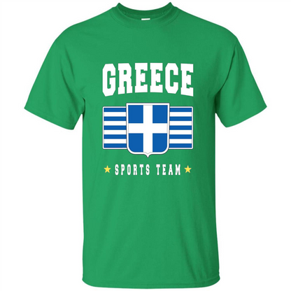 GREECE T-shirt Greek Flag T-shirt Sports Team Irish Green