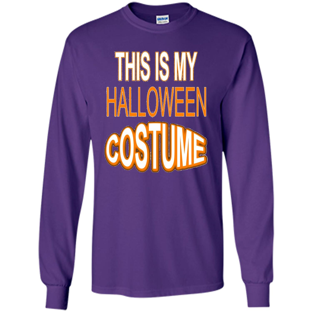 Halloween T-shirt This Is My Halloween Costume T-shirt Purple