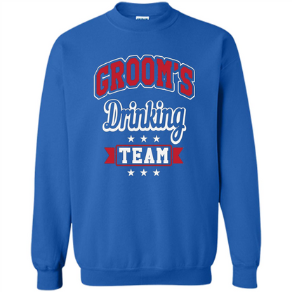 Funny Groom's Drinking Team T-shirt Bachelor Party