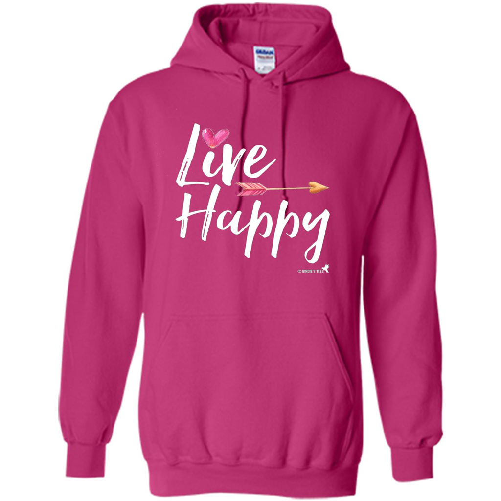 Live Happy T-shirt Heliconia