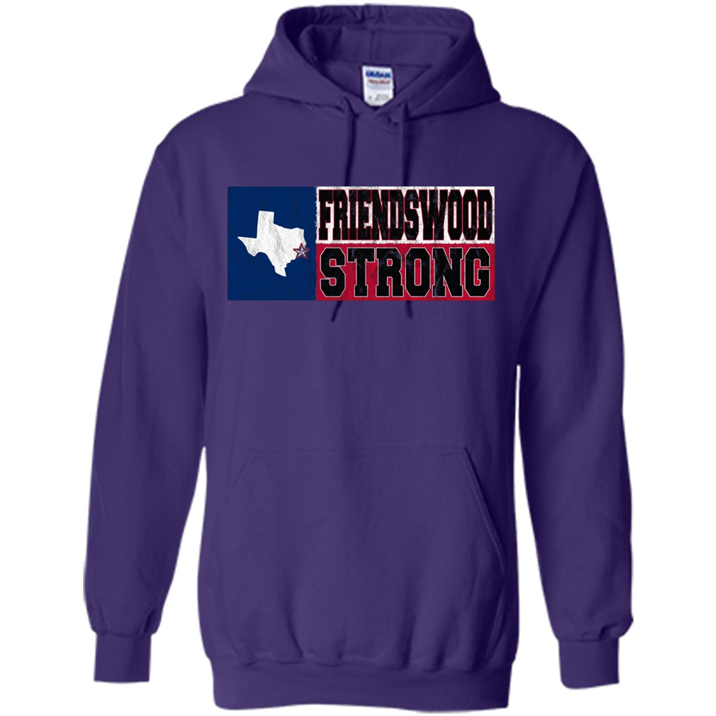 Friendswood Strong - Texas Flag - Friendswood Pride T-shirt Purple