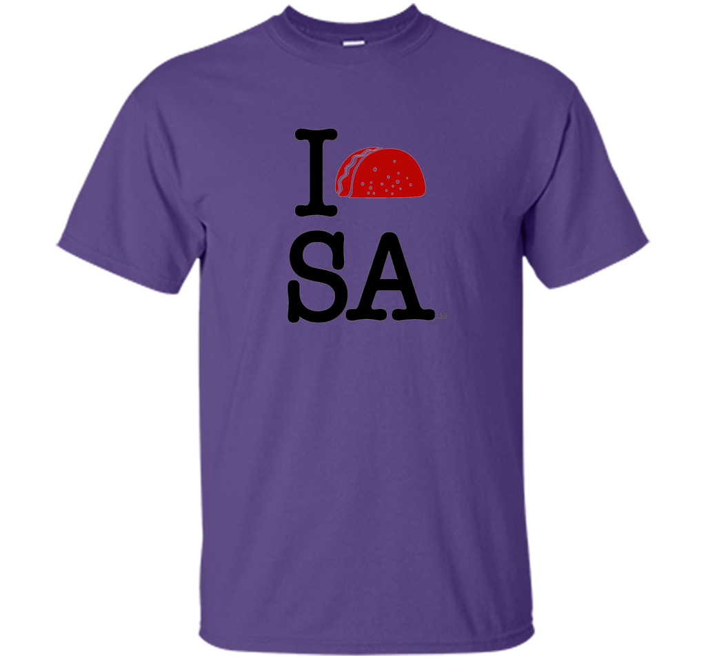 I Taco SA T-Shirt (San Antonio, TX) shirt Purple