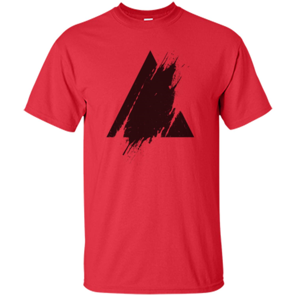 Place Splashed Triangle T-shirt Red