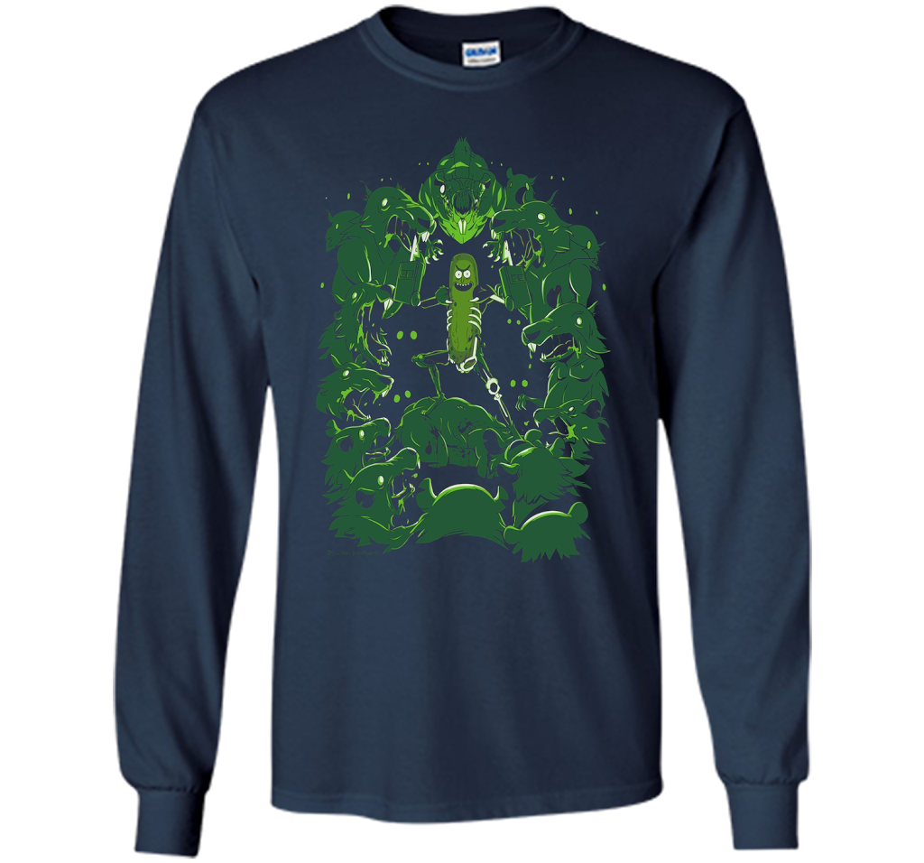 Pickle Rick Vs The Rats T-shirt Navy