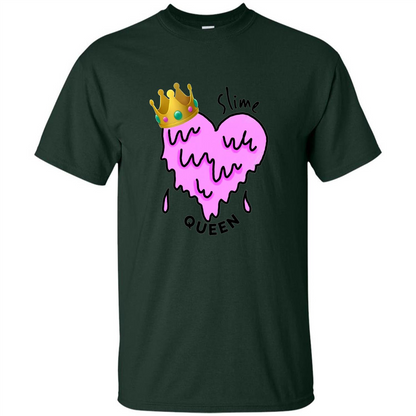 Slime Queen Heart T-Shirt Forest Green