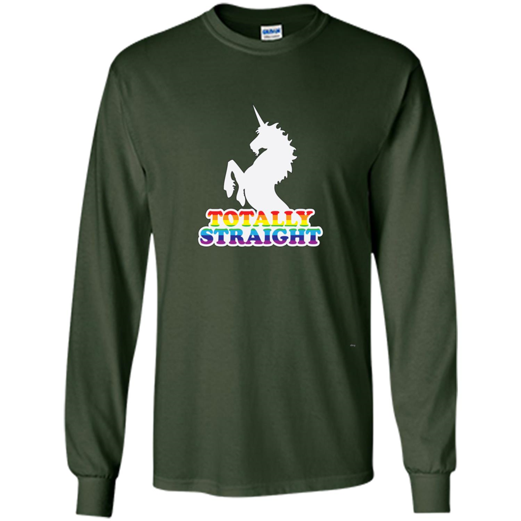 Totally Straight Unicorn T-shirt Forest Green