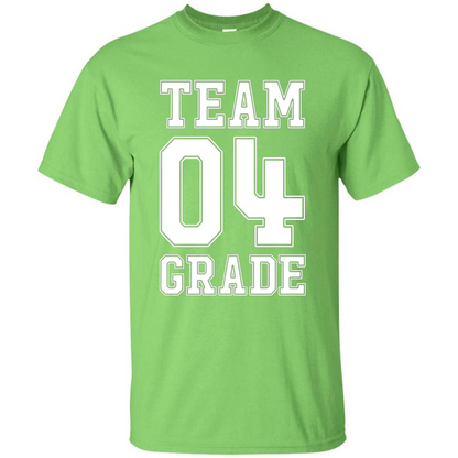 Team Fourth Grade T-shirt Team 4th Grade Back To School T-Shirt Lime