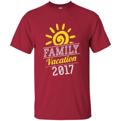 Summer T-shirt Family Vacation 2017 T-shirt Cardinal