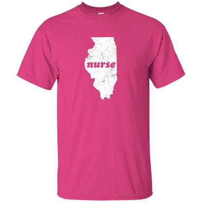 Nursing T-shirt Nurse Graduation Illinois T-shirt Heliconia
