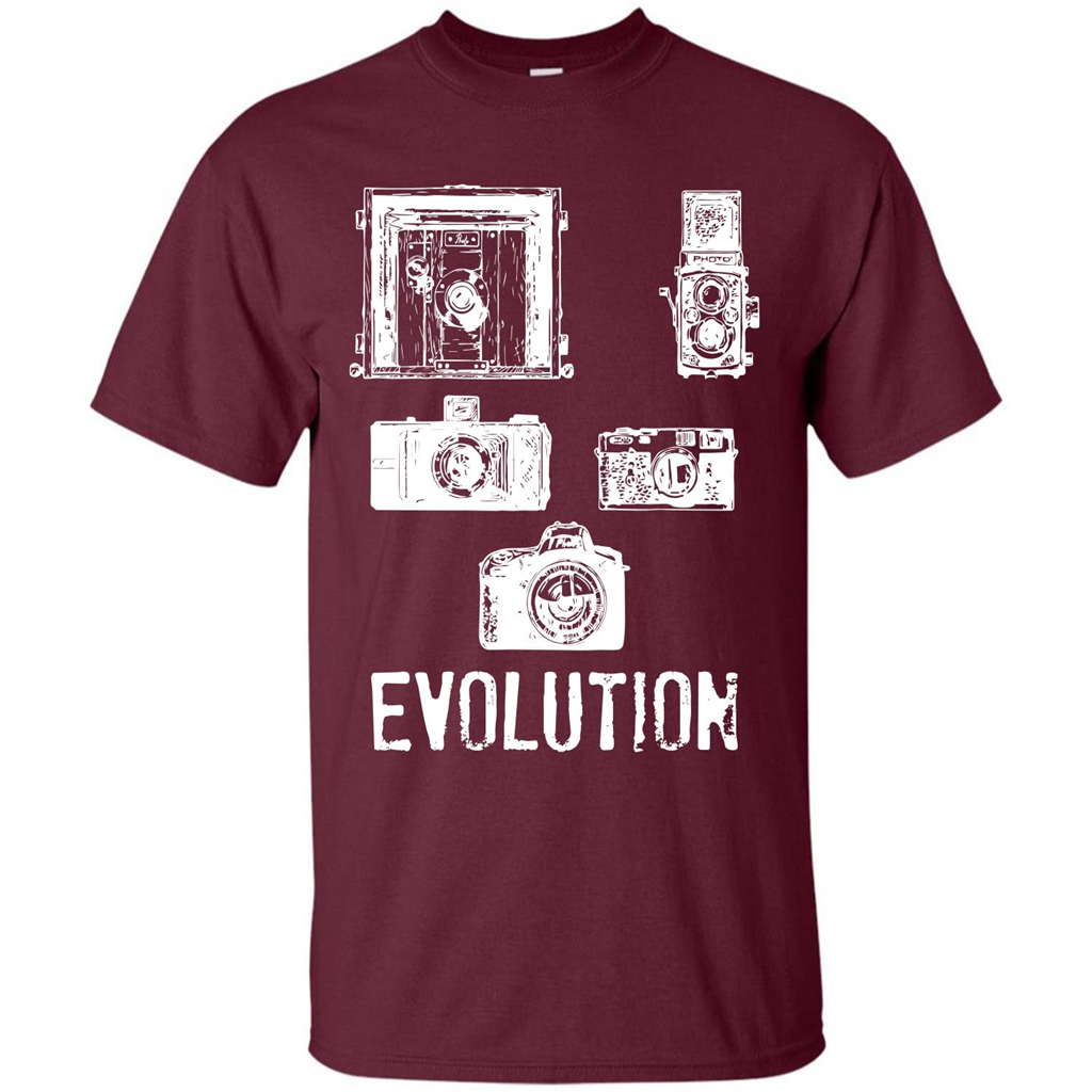 Photographer T-shirt Evolution T-shirt Maroon