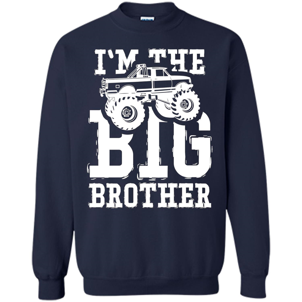 I'm The Big Brother Monster Truck T-shirt Navy