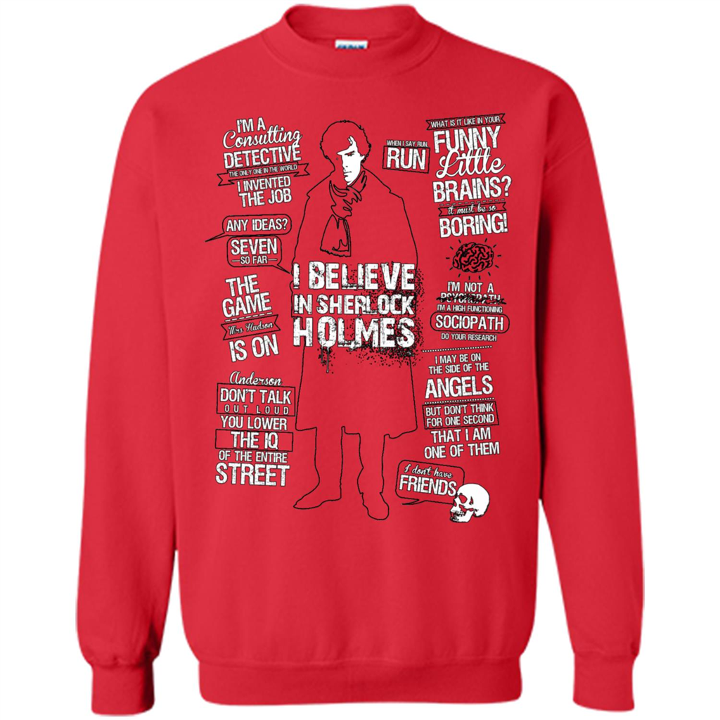 Detective Quotes To A Great Mind Nothing Is Little T-shirt Red
