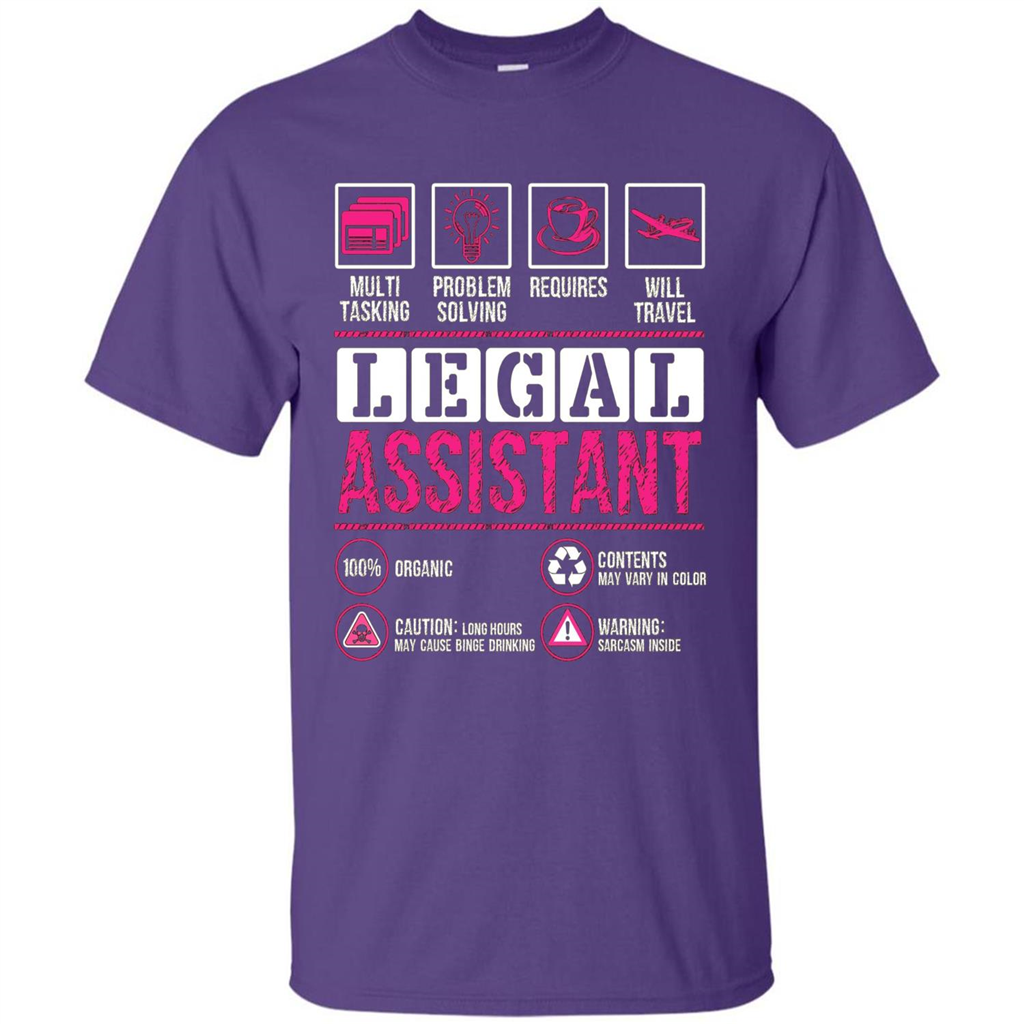Legal Assistant T-shirt Funny Legal Assistant T-shirt Purple