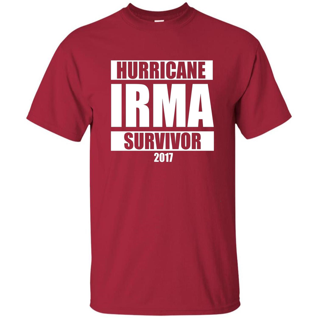 Hurricane Irma Survivor T-shirt 2017 Cardinal