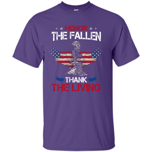 Military T-shirt Honor The Fallen Thank The Living