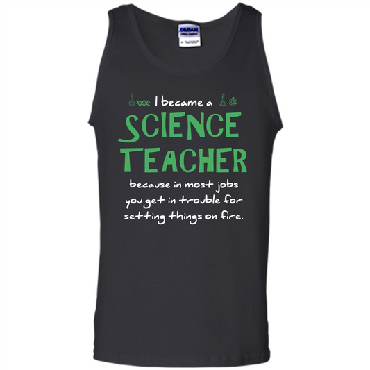 I Became A Science Teacher Because T-shirt Black