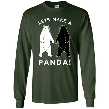 Funny Panda T-shirt Lets Make A Panda T-Shirt Forest Green