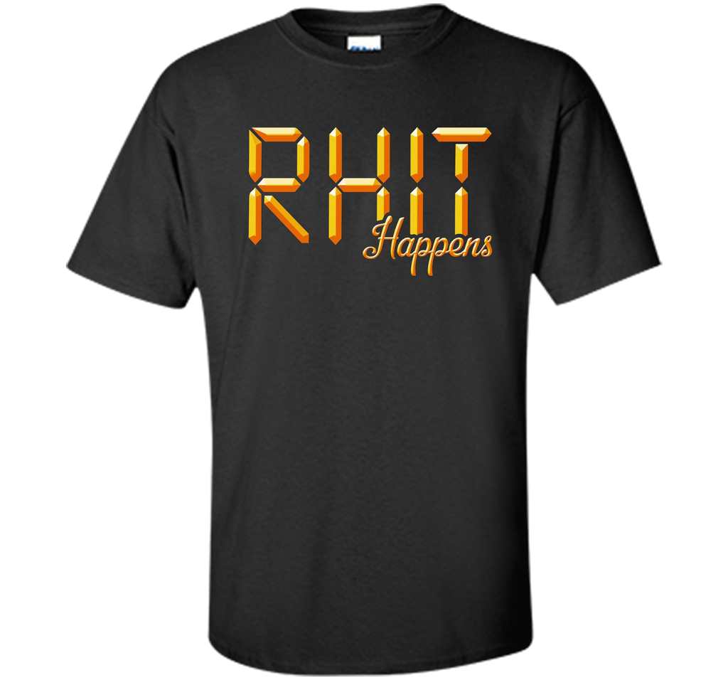 RHIT Happens T-Shirt Sleep Edition Rose-Hulman Men Women Kid t-shirt Black