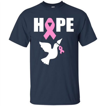 Cancer Awareness T-shirt Hope T-shirt Navy