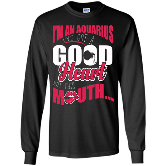 Aquarius T-shirt Im An Aquarius Ive Got A Good Heart Orange