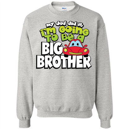 Car Brother T-shirt I'm Going To Be a Big Brother Ash