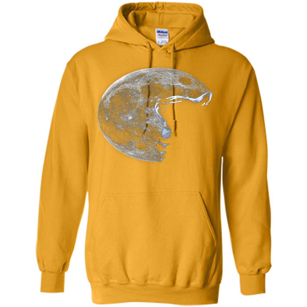 Cat Lover T-shirt Cat And Moon Gold