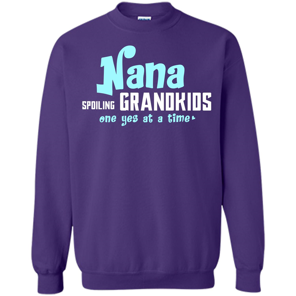 Nana T-shirt Spoiling Grandkids One Yes At A Time Orange