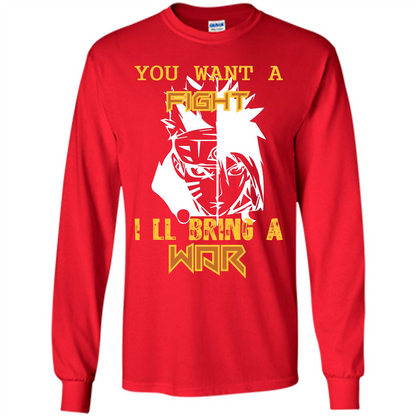 Movie T-shirt You Want A Fight I_Ñéll Bring A War Red