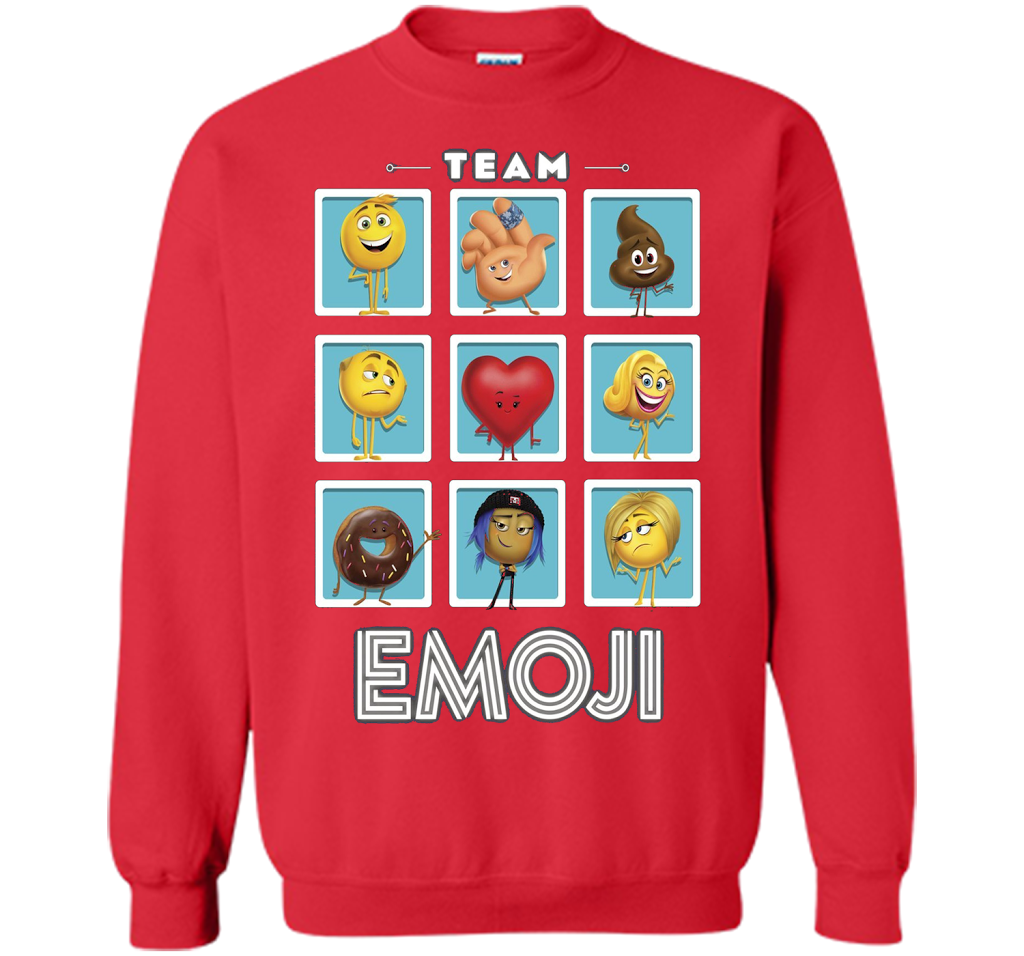 The Emoji Movie Team Emoji Panels Graphic T-Shirt shirt Red